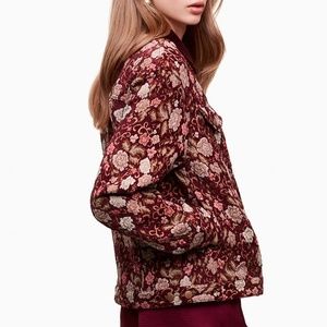 Floral jacquard jacket